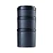 BlenderBottle C01729 pro stak ProStak Twist n' Lock Storage Jars Expansion 3-Pak with Pill Tray, 40cc, All Black