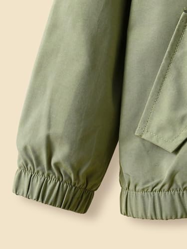 Boys Jacket with Hood Zip Up Hoodie Windbreakers Coat Long Sleeve Casual Clothes Kids Tops Hooded Outwear 4-7 Years3