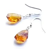 ブルーコーン パワーストーン 天然石 ピアス 琥珀 アンバー 魔除け 幸運 浄化 占い 運勢ＵＰ お守り オレンジ 14KGF ピアス レディース 樹脂ノンホールピアス