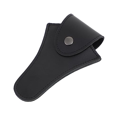 CIMAXIC 1 Pc Cowhide Musical Instrument Storage Pouch Protective Cover for Parts Bag Buckle Black