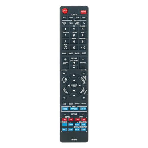 VINABTY Ersatz-Fernbedienung RC-978 Sub RC-916 RC-1003 Passend für Denon AV Surround Receiver AVR-1905 AVR-785 AVC-1590 AVR-1906, RC-916， AVR-1803 AVR-883, RC-1003，AVR-786 AVR-786S