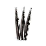 3pcs CNC Carving Tapered Angle Ball Tip Radius 0.75mm X 1/4" Shank 4.36 Deg Tungsten Solid Carbide H