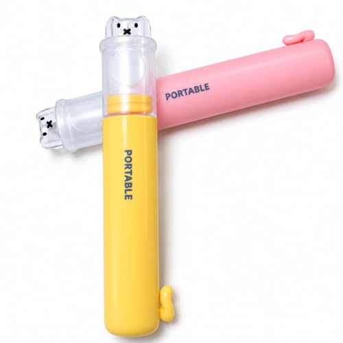 Buy Prostuff.in Mini Folding Toothbrush - 2 in 1 Portable Travel Toothbrush with Cover and Toothpaste Case, Foldable and Replaceable Heads - Multicolour (1 Pcs) Online at Low Prices in India - Amazon.in - Image 7