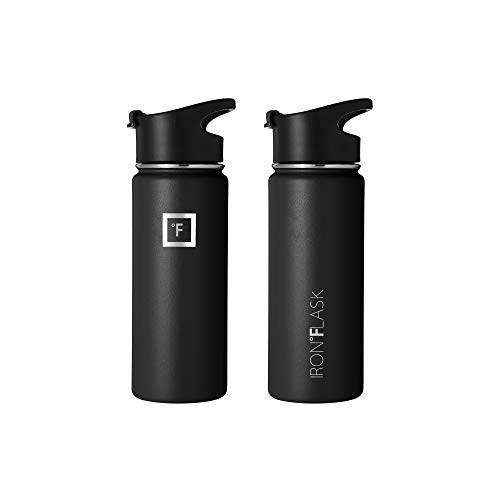 image for IRON °FLASK Sports Water Bottle - 18 Oz, 3 Lids (Spout Lid), Vacuum I