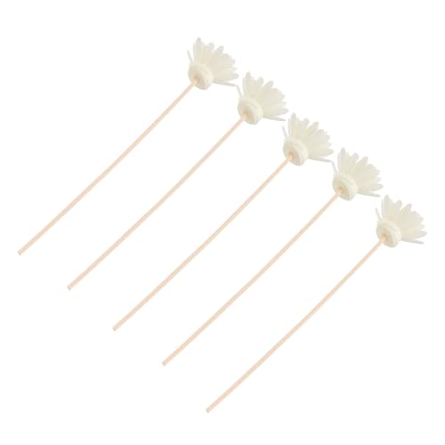 STOBAZA 5set Small Chrysanthemum Scented Rattan Sticks for Diffuser Natural Replacement Reeds Lightweight Decorative Sticks for Home Fragrance Chrysanthemum Rattan