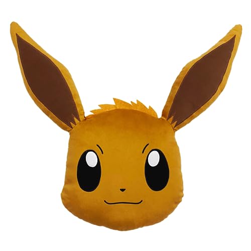 Image of Franco Pokemon Eevee Kids Bedding Super Soft Plush Cuddle Pillow, 20 inch (Officially Licensed Product)