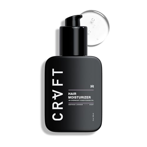 Hair Craft Co. CRVFT Daily Leave in Conditioner For Men [OIL] | 30 Day Supply | Men's Hair Moisturizer | Hair Oil For Men | For Dry/Damaged Hair | Scented | (3oz) AM