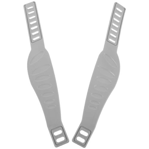 MOBUTOFU 1 Par Correas De Bicicleta Estática Pedales De Ejercicio Pie Estante Cinturón Enganche Neumático Estabilizador De Rueda Clavijas De Bicicleta Cesta El Plastico Light Grey