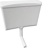 [page_title]-Spülkasten Wisa 870 für Aufputz-Montage weiß mit Spül-Stop-Funktion Spülmenge 6 - 9 Liter schwitzwasserisoliert