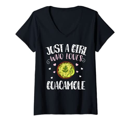 Mujer Just A Girl Who Loves Guacamole – Funny Guacamole Camiseta Cuello V
