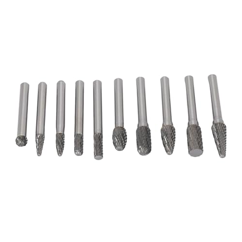Set 10 Piezas Fresas Rotativas de Carburo de Tungsteno miniatura 4