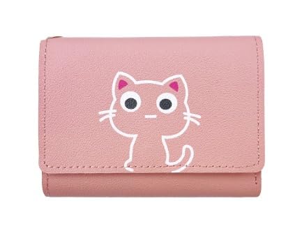 GenericKatie Cute Kitty Wallet for Women, Zipper, Card Slot