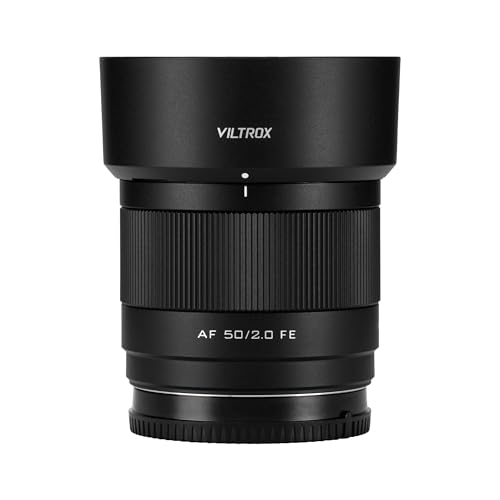 VILTROX Lente de cámara AF de 50 mm F2, marco completo, enfoque automático, peso ligero (para Sony FE)