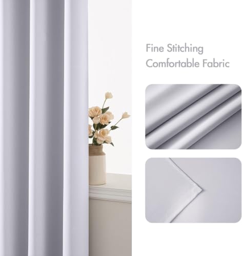Image of MIULEE Closet Curtain for Open Closet Without Door Grommet Top 34x80 Inches | Covers Closet, Privacy Curtains for Room Divider, Sun /Light Blocking, Quality Fabric, Doorway