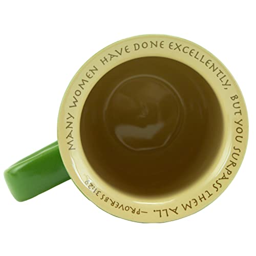 Mug en céramique verte isolant avec soucoupe de protection