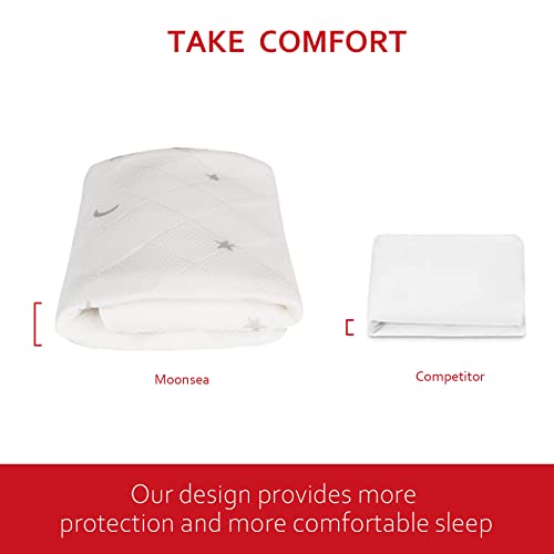 Breathable Crib Mattress Pad, Removable Mattress Pad With Waterproof Layer For Baby And Toddler Beds, Standard Crib Size #TOP2