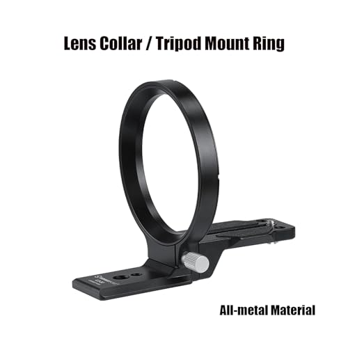 SUNWAYFOTO LS-80，80mm Universal Rotating Collar for DLSR Cameras, Tripod Mount Ring Lens Support Collar Arca Swiss Plate Mount DSLR Horizontal Vertical Switching - Thumbnail 2