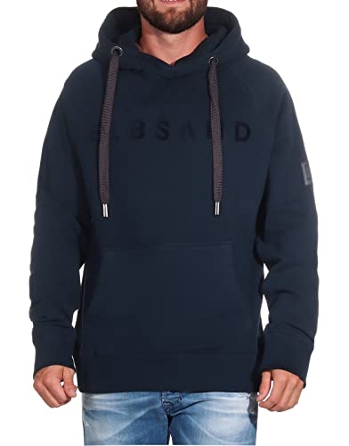 Elbsand Herren Hoodie ESMKjetil Kapuzen-Pullover mit Logoprint 35067 00...