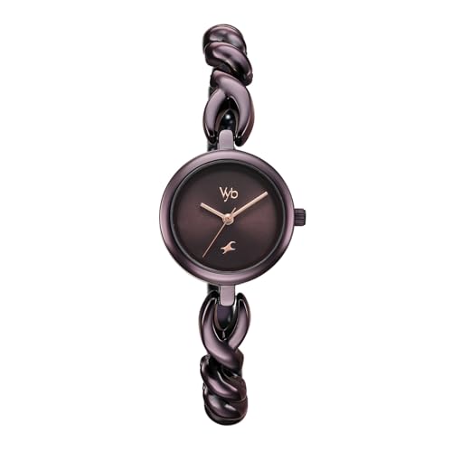 Fastrack Vyb Siren Quartz Analog Purple Dial Purple Stainless Ste...