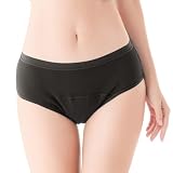 [フランデランジェリー] 吸水ショーツ 約45ml 低温乾燥機対応【女性医師監修/日本企画 特に多い日】 肌にやさしい コンフィッツ ムードブラック L