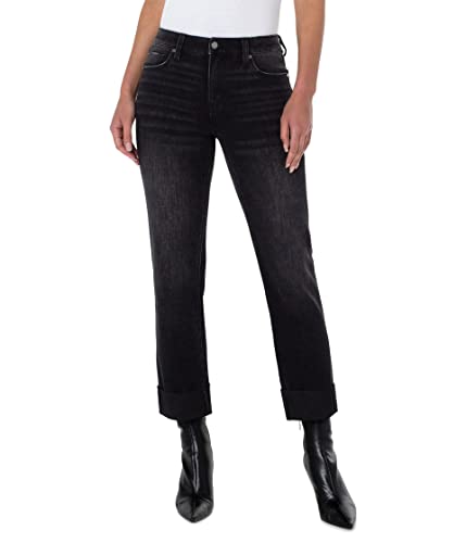 Liverpool Marley Girlfriend Jeans w/Raw Cut Cuff 27