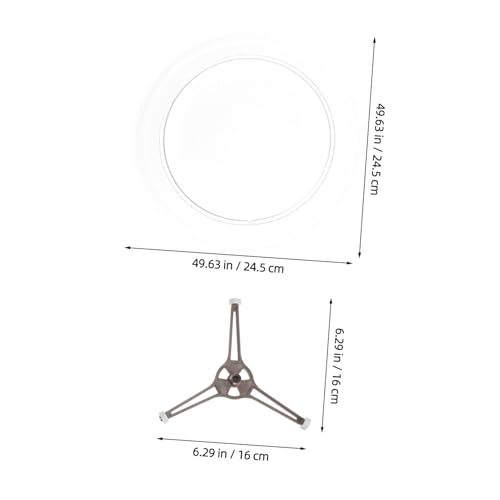 Plateau tournant pour micro-ondes en verre pour simplifier vos repas pressés