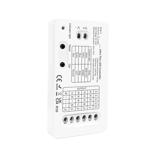 Contrôleur de bande LED 5 en 1 Mini variateur RGBW CCT DC5-24V