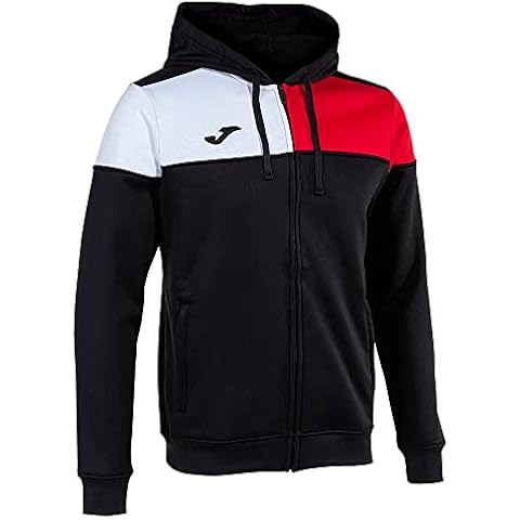 Joma Men's Black Red White Hoodie Jacket Cover