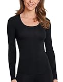 Schiesser Damen 155414 Wander-Shirt, Schwarz, L