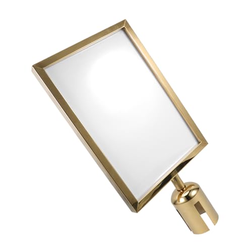 JEWEDECO Metalldekorativ Ställning För Skyltar Ställning För Skyltar i Rostfritt För Kösystem Och Guidning i Banker Restauranger Och Flygplatser