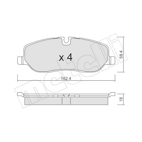 Plaquettes de frein Metelligroup 22-0693-0 l'excellence du Made in Italy