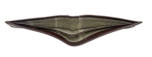 Hidesign Vespucci Slim Genuine Buffalo Leather Bifold Wallet with RFID Shielding Technology & 6 Card Slots - Size (L x H - 4.5 x 3.5 inches), Brown3