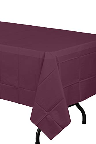 Exquisite Premium Quality Plastic Table Cover Banquet Rolls 40" X 300' (Plum) #TOP4