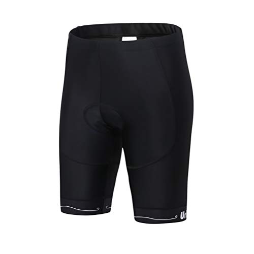 Uriah Women's Bike Shorts 3D Coolmax Gel Padded Black Size 5Xl(Cn) #TOP23