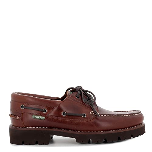 Snipe   Zapato náutico de Piel, con Cordones, Suela de Goma, para: Hombre Color: Seahorse Talla:40