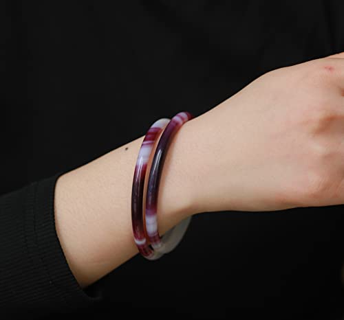 Image of Natural Agate Bracelet Bangle With Gift Box Free
