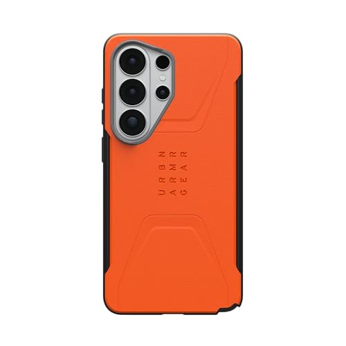 Image of Urban Armor Gear UAG Designed for Galaxy S26 Ultra 5G Case, Civilian - Compatible with Magnetic Charging Anti-Slip Rugged Military Drop Tested Protective Cover - Orange