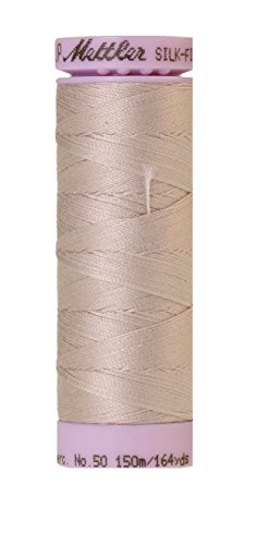 Hilo de algodón Mettler Silk-Finish 150m gris miniatura 1
