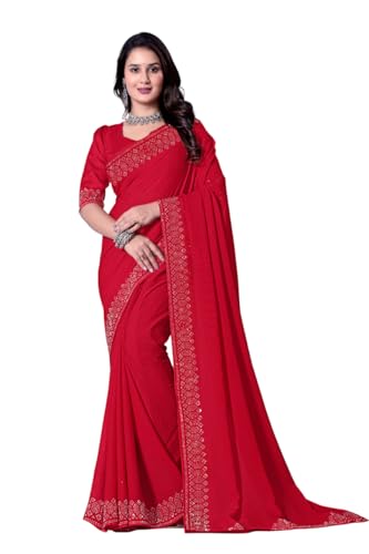 Image of FASHION Women's Trendy Banarasi Kanjivaram Navy Color Art Silk Saree with Blouse Material