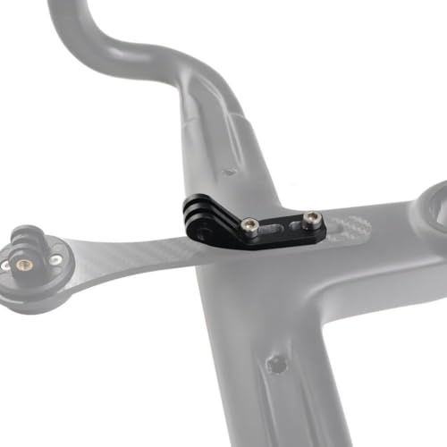 Violiica GORPO - Staffa di montaggio per faro bicicletta, in lega di alluminio lavorato a CNC, leggera e resistente, base a sgancio rapido, colore nero