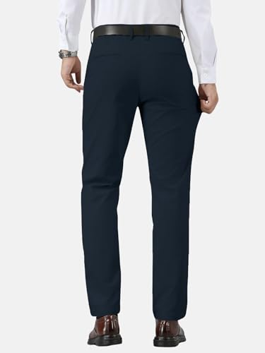Image of TAGDO Men's Cotton Casual Trousers | Slim Fit Formal Pants for Man | Comfortable & Breathable Fabric | Stylish Office Wear | Everyday Casual Pant for Men