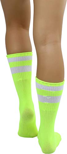 Image of ToBeInStyle Women's Acrylic Ankle Hi With Double Stripe Top Crew Fun Athletic Socks