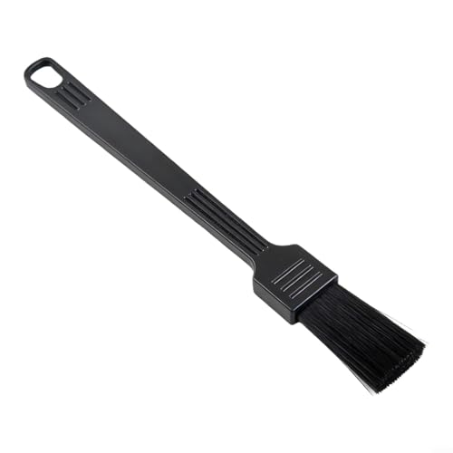HomeVortex Cepillo de limpieza de café, con mango largo, para molinillos de granos de café y recipiente de polvo, herramienta de limpieza profunda de cerdas suaves, material de polipropileno, 19,5 cm