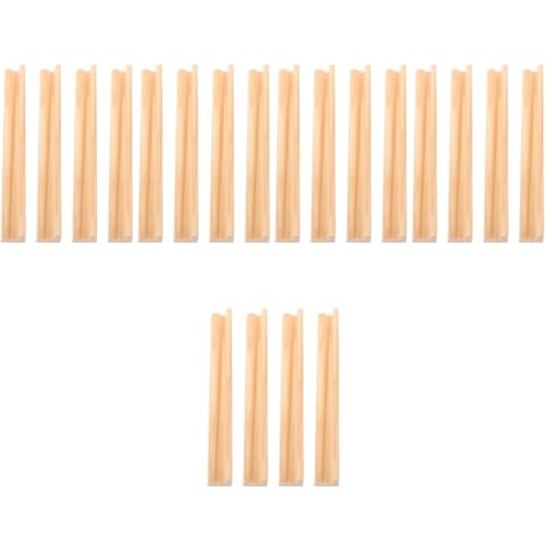 Soportes de Domino de Madera PRETYZOOM 20 piezas miniatura 1