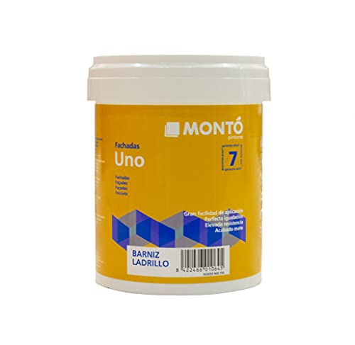 Barniz al Agua Transparente. Protege e Impermeabiliza Superficies Porosas. Barniz Ladrillo (750ml, Barniz ladrillo mate)