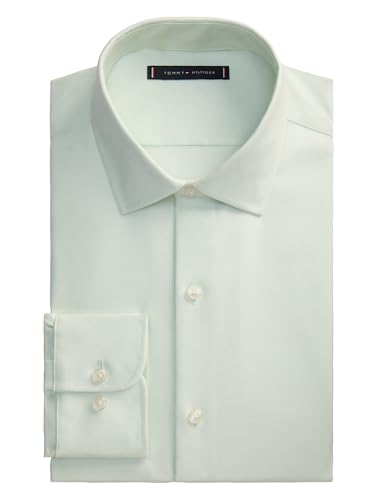 Tommy Hilfiger Men's Dress Shirt Regular Fit Essentials Sage Green by Tommy Hilfiger - Used condition - Image 6