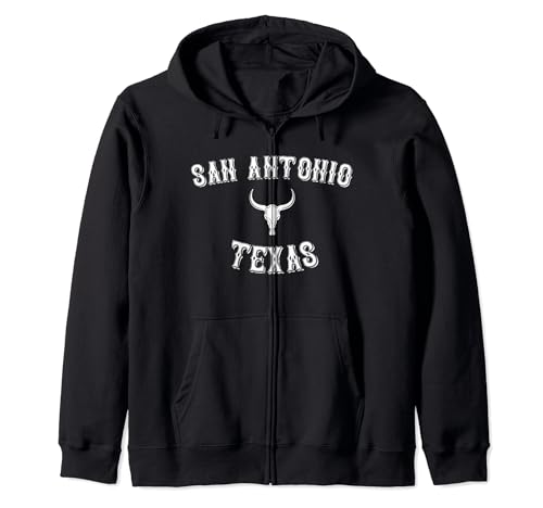 San Antonio Texas/Western Cowboy Vintage San Antonio TX Sudadera con Capucha