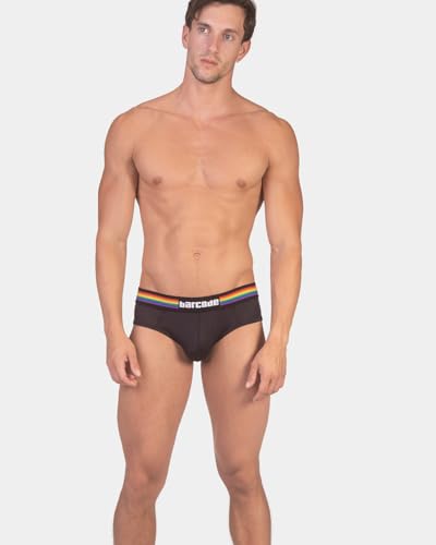 Slip ouvert Pride Barcode Berlin : ensemble jockstrap noir et harnais pour soirées et festivals - 2