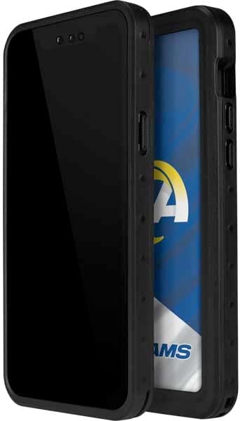Skinit Waterproof Phone Case Compatible with iPhone 14 Pro Max - Officially Licensed NFL Los Angeles Rams Design