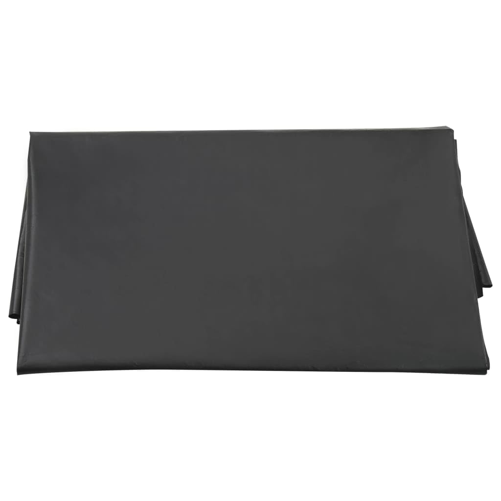 Sandkasten Folie Schwarz 120 x 110 cm aus PE, wasserdurchlässige Bodenfolie für Sandkasten, Sandkiste, Buddelkiste und Sandspielplatz, zuschneidbar für Garten, Terrasse, Balkon, Hof, Strand